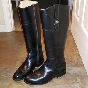 Frye Melissa Button black boots